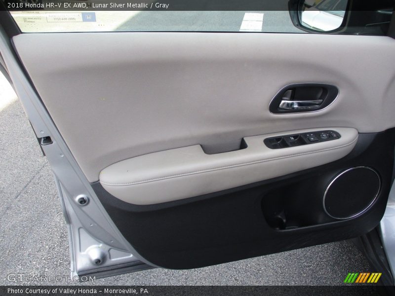 Lunar Silver Metallic / Gray 2018 Honda HR-V EX AWD