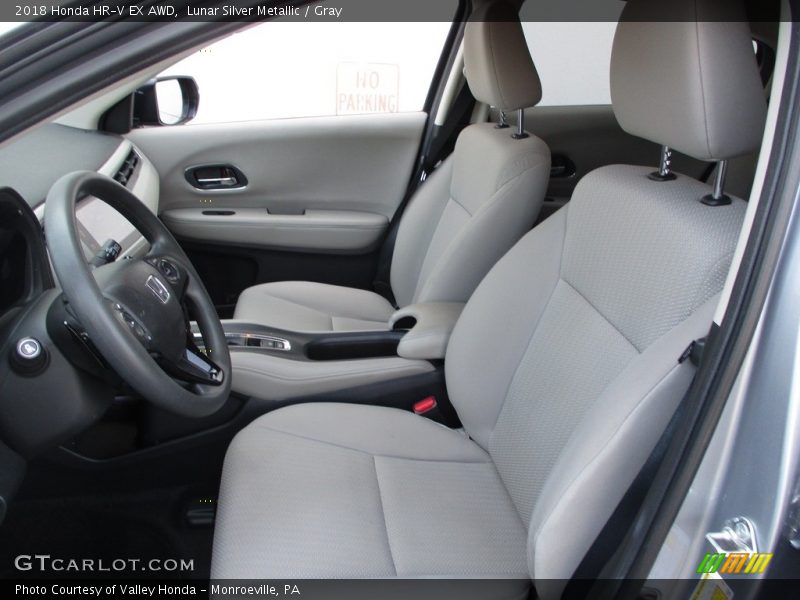 Lunar Silver Metallic / Gray 2018 Honda HR-V EX AWD