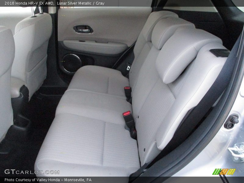 Lunar Silver Metallic / Gray 2018 Honda HR-V EX AWD