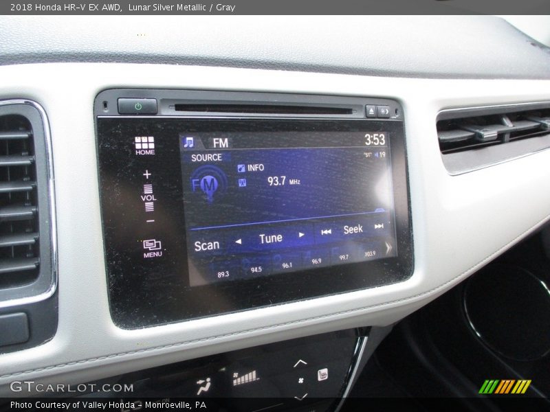Lunar Silver Metallic / Gray 2018 Honda HR-V EX AWD