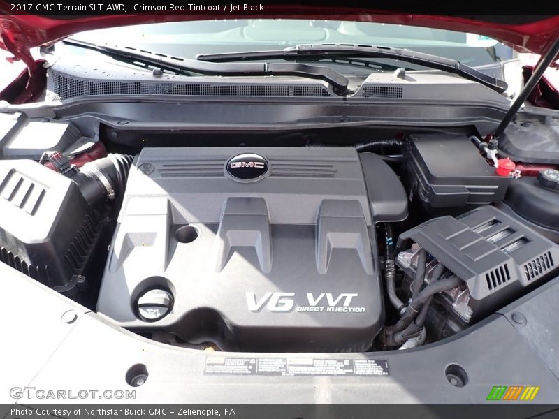 Crimson Red Tintcoat / Jet Black 2017 GMC Terrain SLT AWD