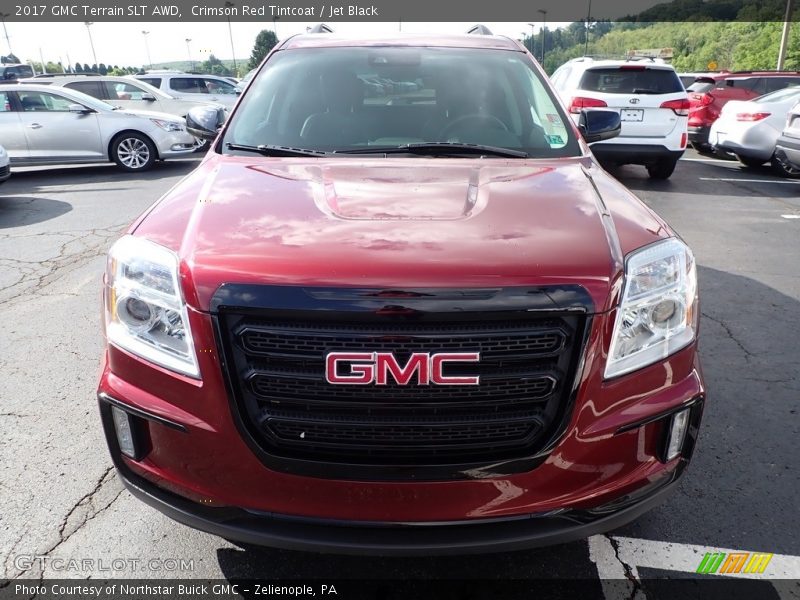 Crimson Red Tintcoat / Jet Black 2017 GMC Terrain SLT AWD
