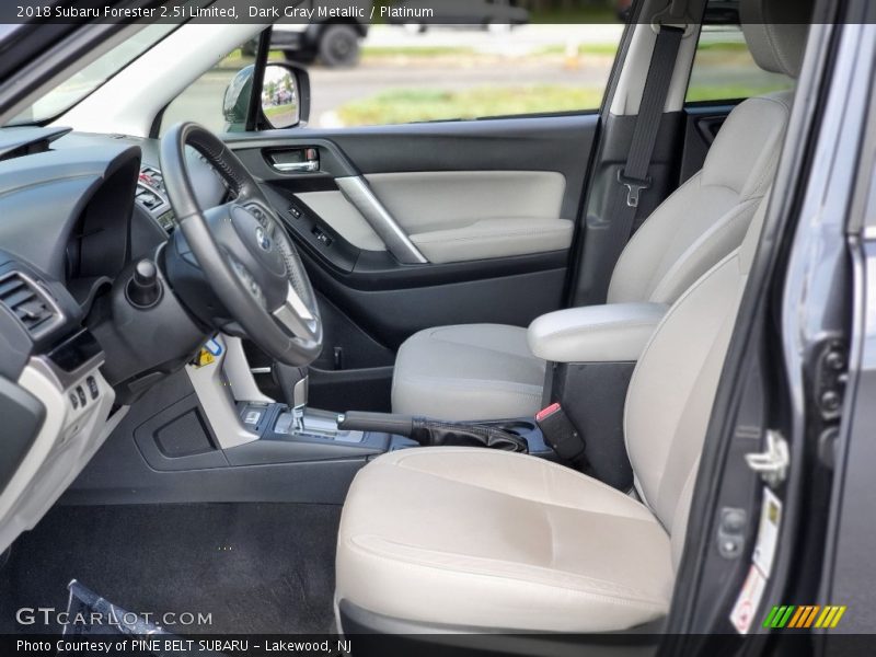 Front Seat of 2018 Forester 2.5i Limited