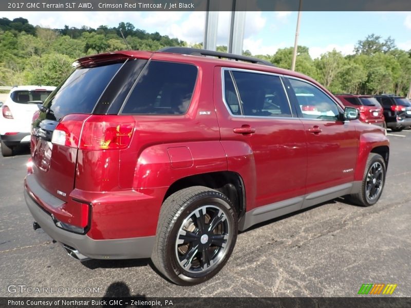 Crimson Red Tintcoat / Jet Black 2017 GMC Terrain SLT AWD