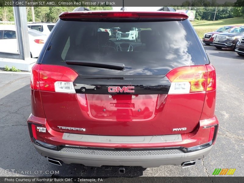 Crimson Red Tintcoat / Jet Black 2017 GMC Terrain SLT AWD