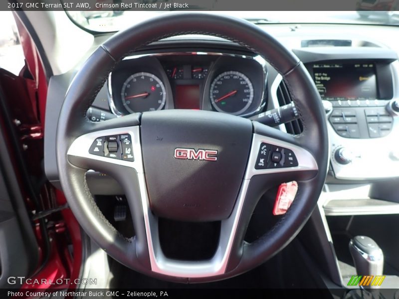 Crimson Red Tintcoat / Jet Black 2017 GMC Terrain SLT AWD