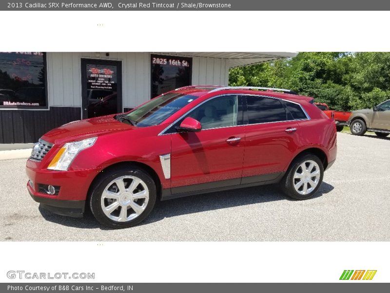 Crystal Red Tintcoat / Shale/Brownstone 2013 Cadillac SRX Performance AWD