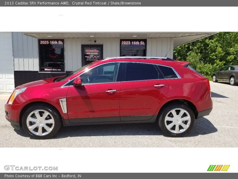 Crystal Red Tintcoat / Shale/Brownstone 2013 Cadillac SRX Performance AWD