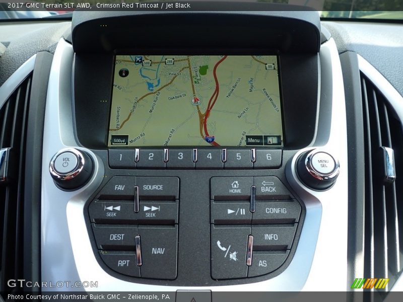 Crimson Red Tintcoat / Jet Black 2017 GMC Terrain SLT AWD