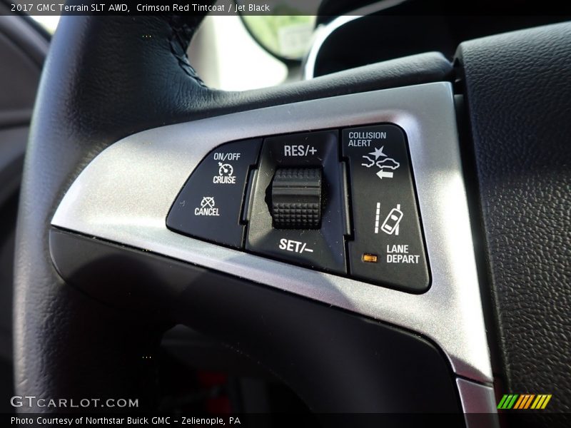 Crimson Red Tintcoat / Jet Black 2017 GMC Terrain SLT AWD