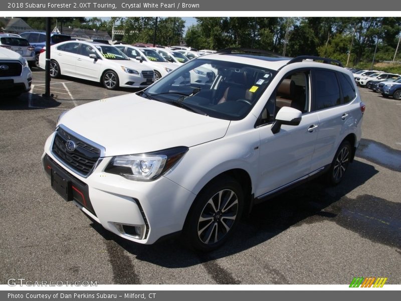 Crystal White Pearl / Brown 2018 Subaru Forester 2.0XT Touring