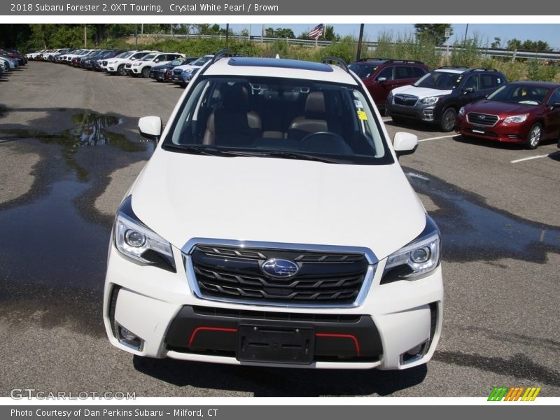 Crystal White Pearl / Brown 2018 Subaru Forester 2.0XT Touring