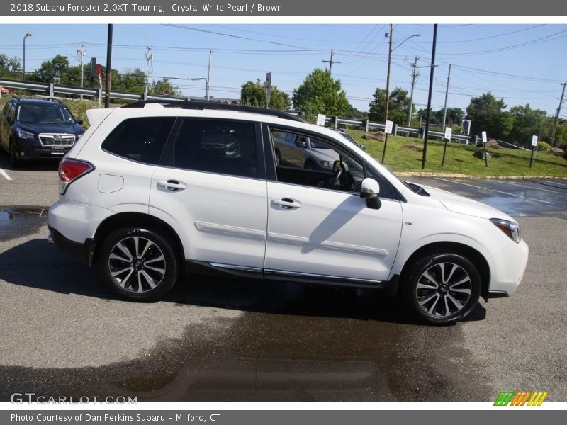 Crystal White Pearl / Brown 2018 Subaru Forester 2.0XT Touring