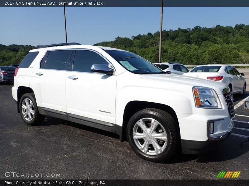 Summit White / Jet Black 2017 GMC Terrain SLE AWD