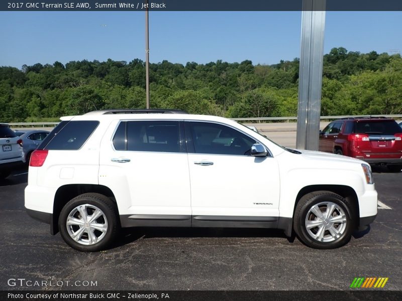 Summit White / Jet Black 2017 GMC Terrain SLE AWD