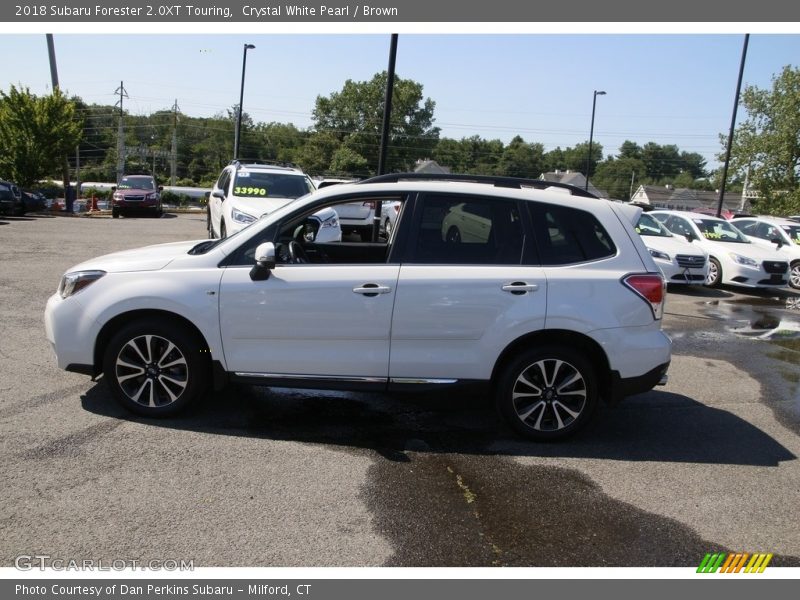 Crystal White Pearl / Brown 2018 Subaru Forester 2.0XT Touring