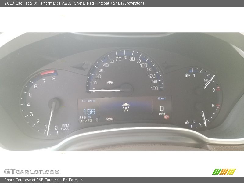 Crystal Red Tintcoat / Shale/Brownstone 2013 Cadillac SRX Performance AWD
