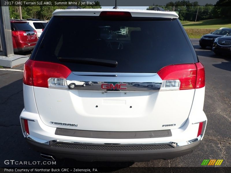 Summit White / Jet Black 2017 GMC Terrain SLE AWD