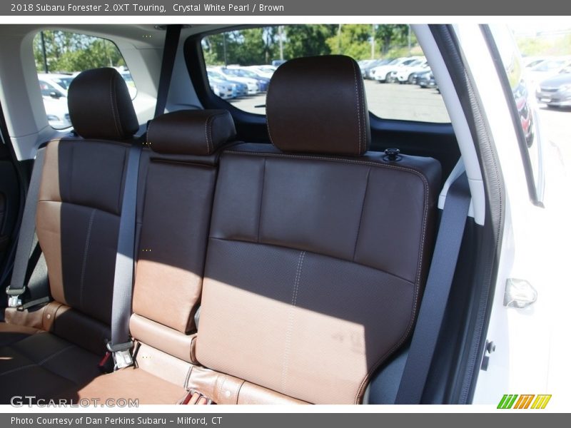 Crystal White Pearl / Brown 2018 Subaru Forester 2.0XT Touring