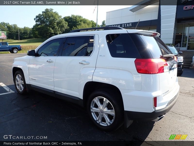 Summit White / Jet Black 2017 GMC Terrain SLE AWD
