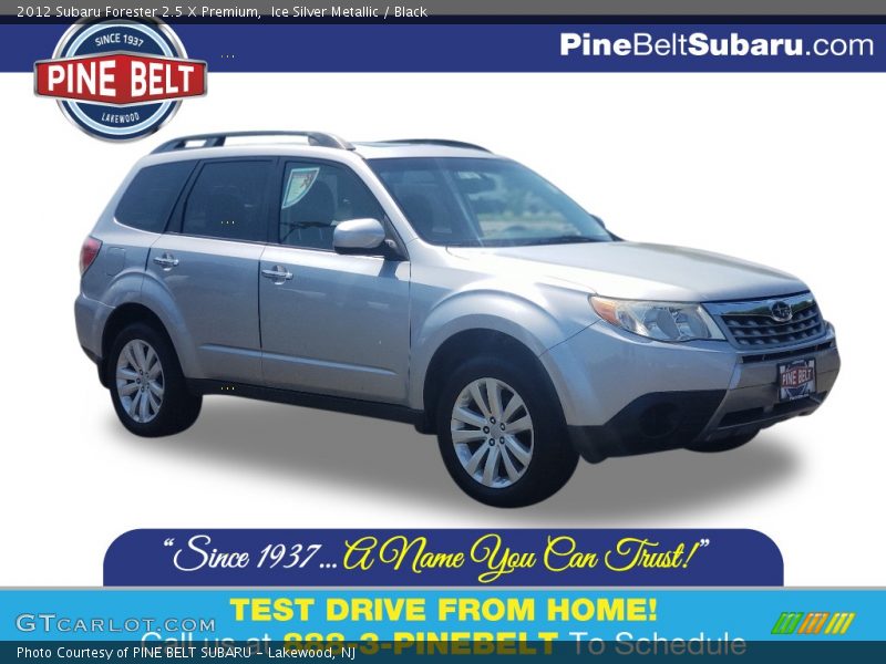 Ice Silver Metallic / Black 2012 Subaru Forester 2.5 X Premium