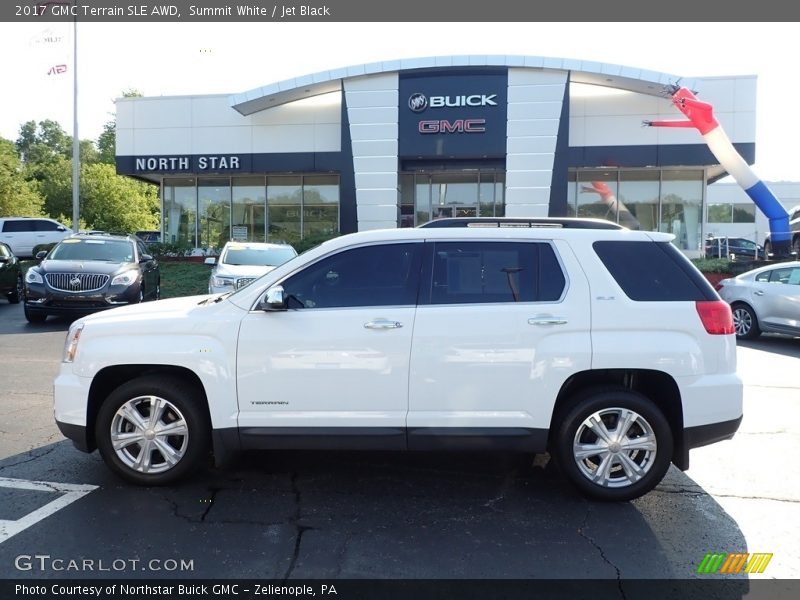 Summit White / Jet Black 2017 GMC Terrain SLE AWD
