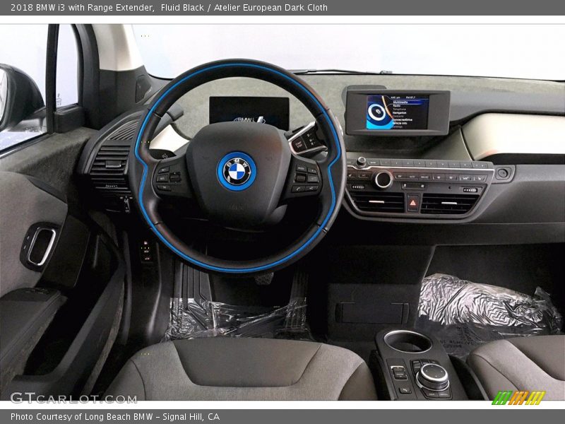 Fluid Black / Atelier European Dark Cloth 2018 BMW i3 with Range Extender