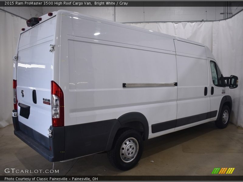 Bright White / Gray 2015 Ram ProMaster 3500 High Roof Cargo Van