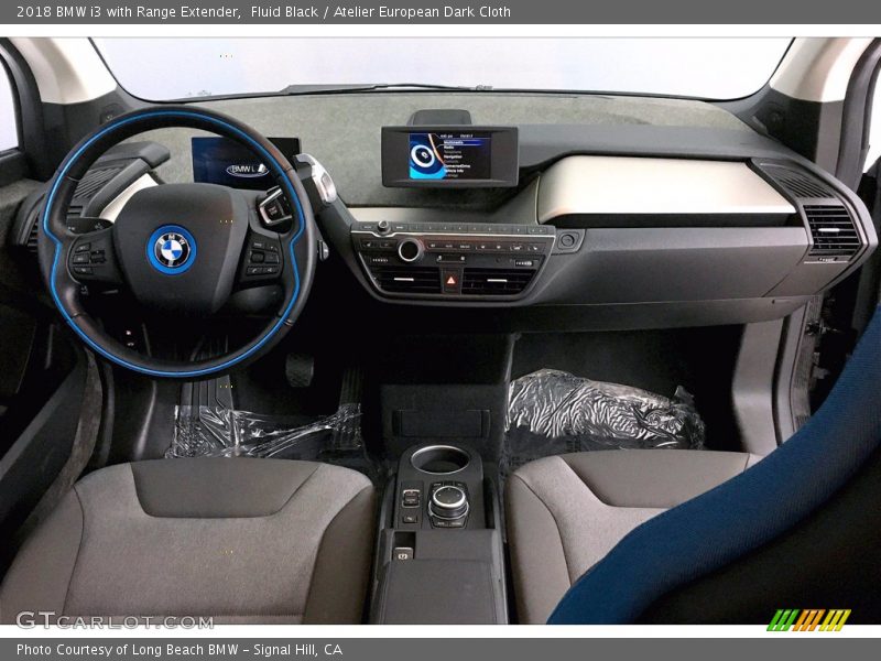 Fluid Black / Atelier European Dark Cloth 2018 BMW i3 with Range Extender