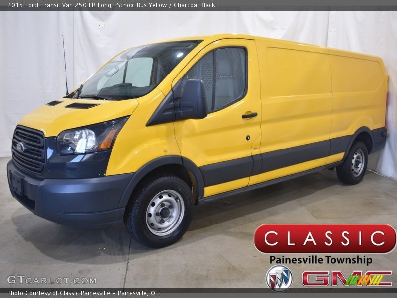 School Bus Yellow / Charcoal Black 2015 Ford Transit Van 250 LR Long