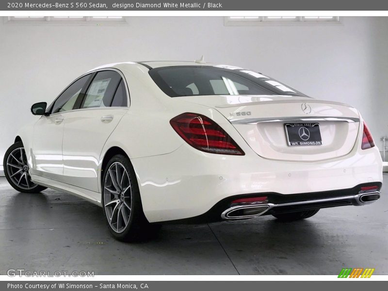 designo Diamond White Metallic / Black 2020 Mercedes-Benz S 560 Sedan