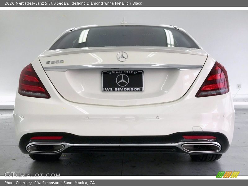 designo Diamond White Metallic / Black 2020 Mercedes-Benz S 560 Sedan