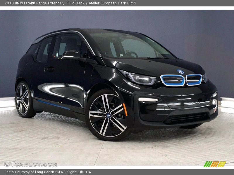 Fluid Black / Atelier European Dark Cloth 2018 BMW i3 with Range Extender