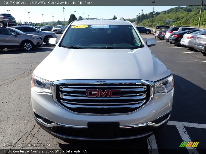 Quicksilver Metallic / Jet Black 2017 GMC Acadia SLE AWD