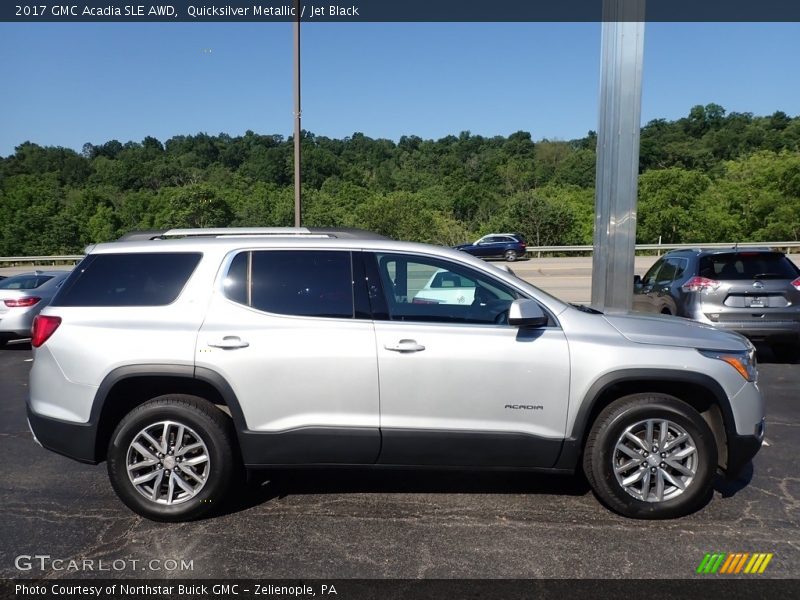 Quicksilver Metallic / Jet Black 2017 GMC Acadia SLE AWD