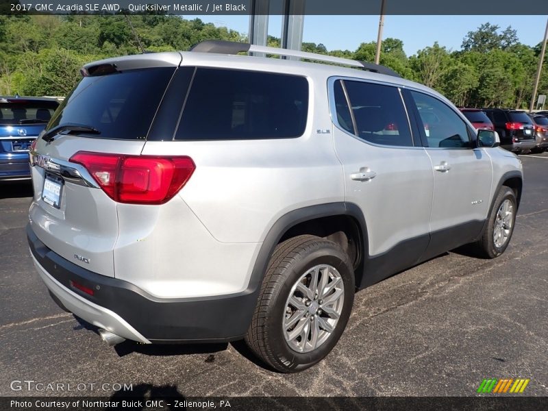 Quicksilver Metallic / Jet Black 2017 GMC Acadia SLE AWD