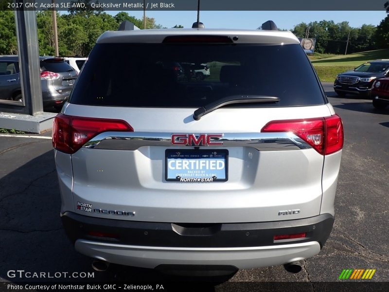 Quicksilver Metallic / Jet Black 2017 GMC Acadia SLE AWD
