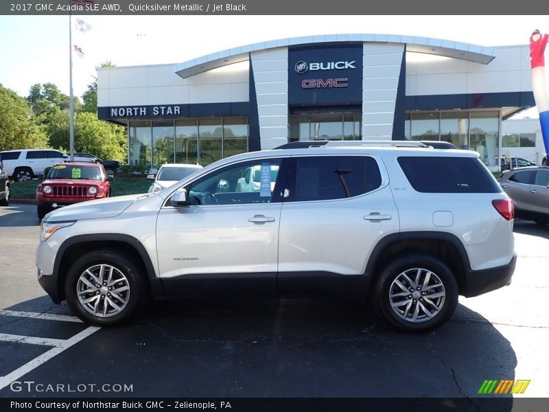 Quicksilver Metallic / Jet Black 2017 GMC Acadia SLE AWD