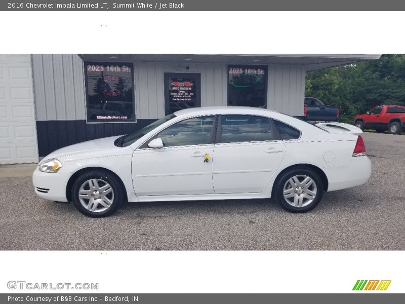 Summit White / Jet Black 2016 Chevrolet Impala Limited LT
