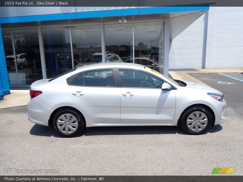 Silky Silver / Black 2020 Kia Rio LX