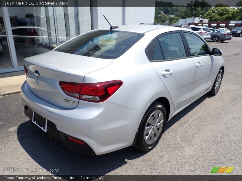 Silky Silver / Black 2020 Kia Rio LX