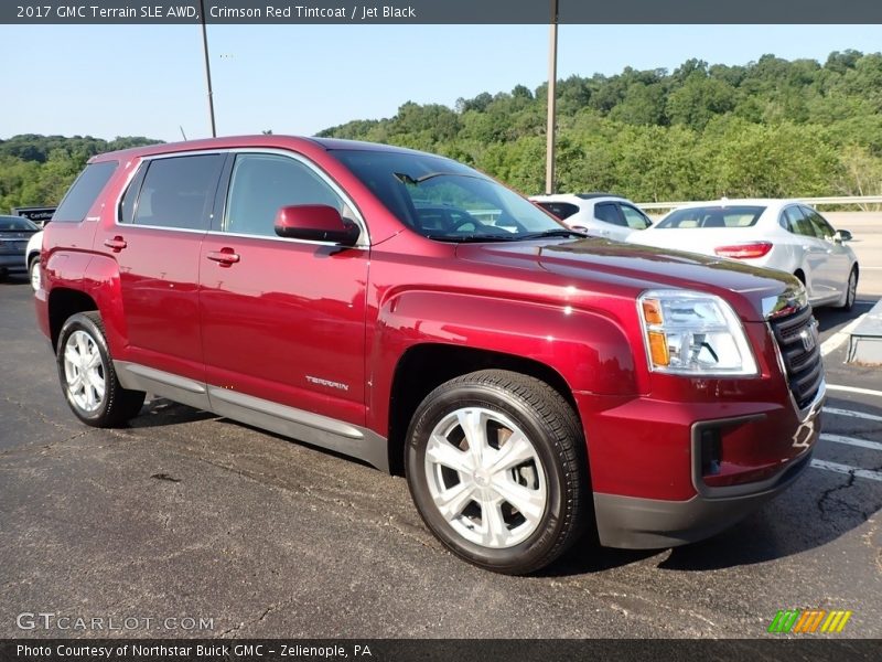 Crimson Red Tintcoat / Jet Black 2017 GMC Terrain SLE AWD