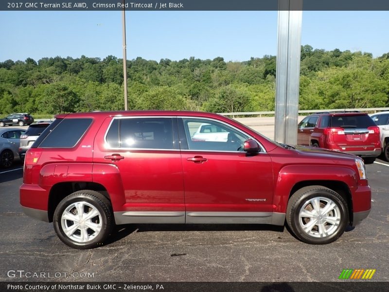 Crimson Red Tintcoat / Jet Black 2017 GMC Terrain SLE AWD