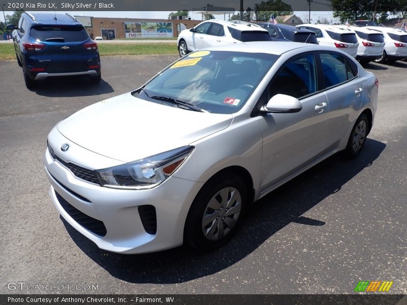 Silky Silver / Black 2020 Kia Rio LX
