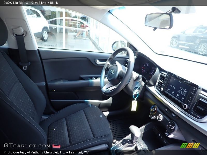 Silky Silver / Black 2020 Kia Rio LX