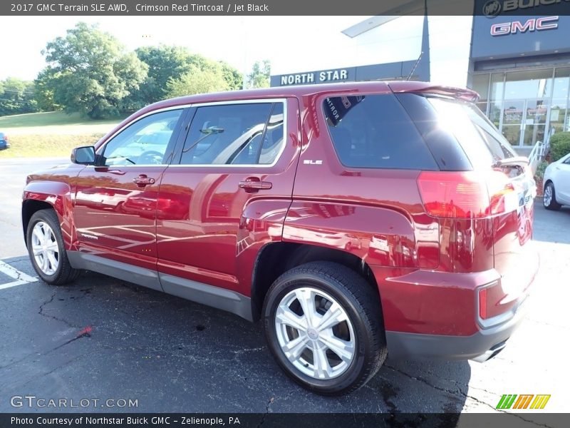Crimson Red Tintcoat / Jet Black 2017 GMC Terrain SLE AWD