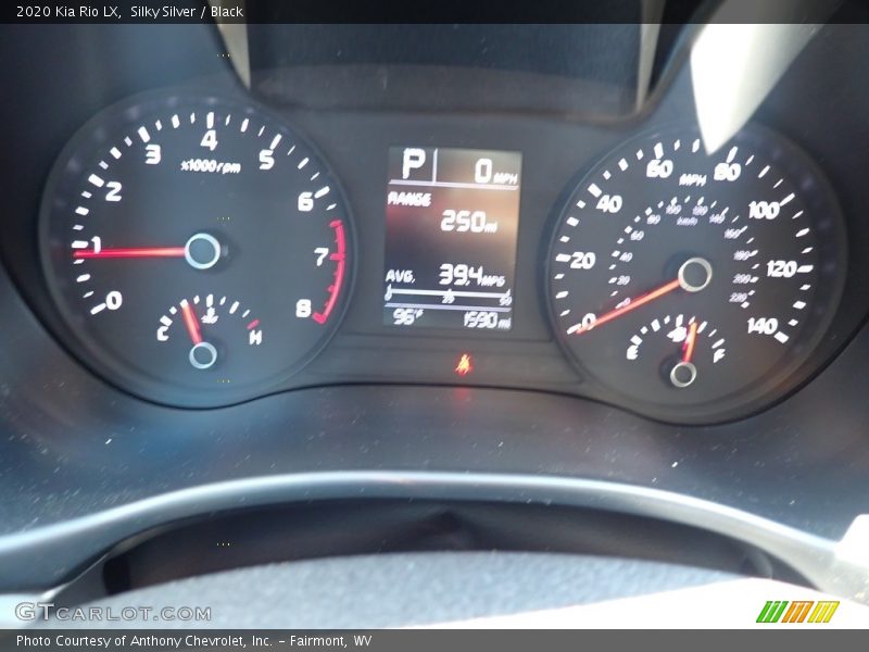 Silky Silver / Black 2020 Kia Rio LX