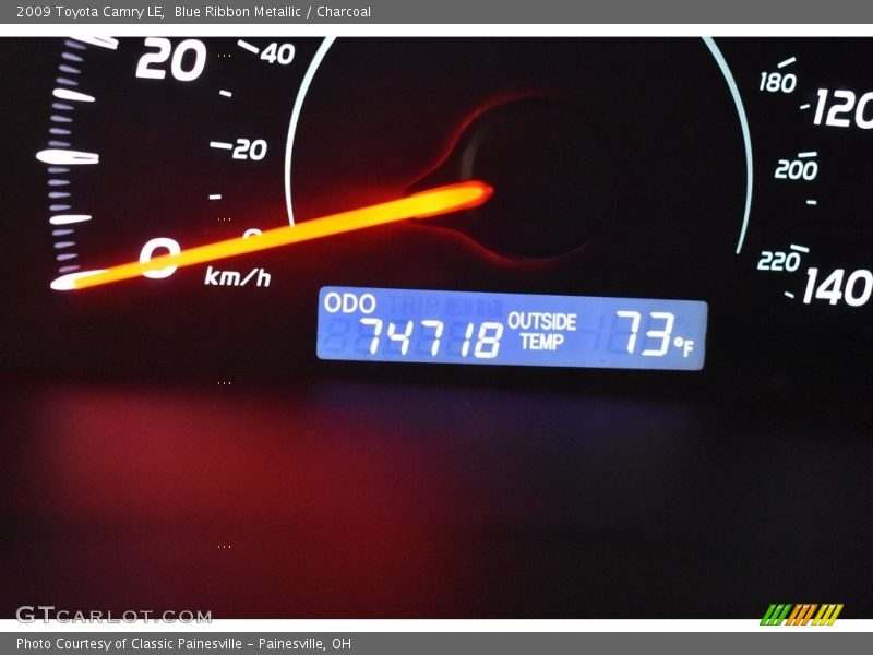 Blue Ribbon Metallic / Charcoal 2009 Toyota Camry LE
