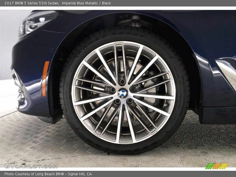 Imperial Blue Metallic / Black 2017 BMW 5 Series 530i Sedan