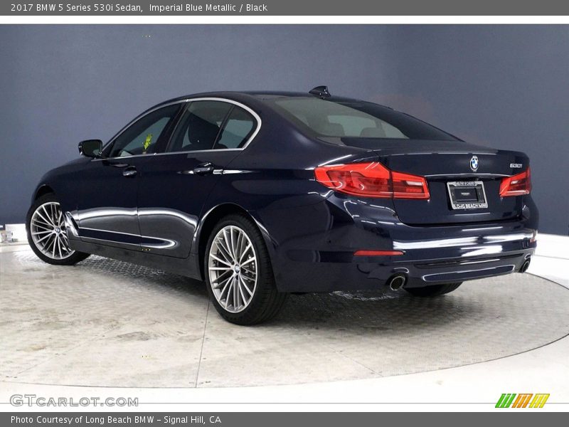 Imperial Blue Metallic / Black 2017 BMW 5 Series 530i Sedan